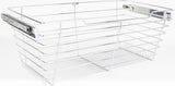 Hardware Resources POB1-142311CH Chrome Closet Pullout Basket with Slides 14"D x 23"W x 11"H