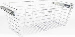 Hardware Resources POB1-142311CH Chrome Closet Pullout Basket with Slides 14