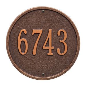 Whitehall 1033AC - Round - 9" Diameter Wall - One Line