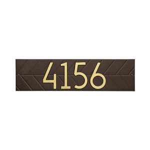 Whitehall 3902AD - Modern Herringbone Horizontal Plaque, Standard Wall 1-line