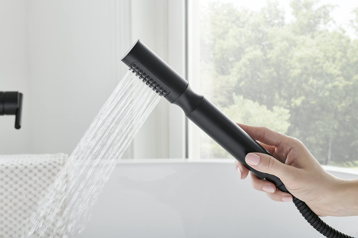Gerber D465006BS Satin Black Showerstick Single Function Handshower, 1.75GPM