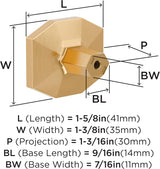 Amerock St. Vincent 1-5/8 inch (41mm) Length Champagne Bronze Cabinet Knob, BP36641CZ