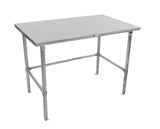John Boos ST6-3030GBK Stallion Stainless Steel Flat Top Work Table, Adjustable Galvanized Legs and Bracing, 30" Length x Width