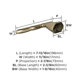 Amerock BH36041BBZ Golden Champagne Single Post Toilet Paper Holder 7-13/16 in. (198 mm) Toilet Tissue Holder St. Vincent Bath Tissue Holder Bathroom Hardware Bath Accessories