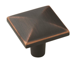 Amerock Cabinet Knob Oil Rubbed Bronze 1-1/8 inch (29 mm) Length Extensity 1 Pack Drawer Knob Cabinet Hardware