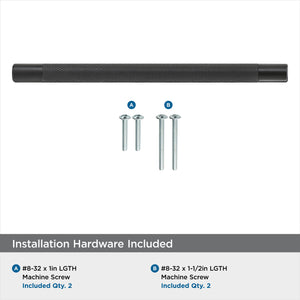 Amerock Kitchen Cabinet Pull Black Bronze 8 in (203 mm) Center-to-Center Bronx 1 Pack Furniture Hardware Cabinet Handle Bathroom Drawer Pull