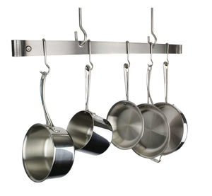 Enclume PR1848 SS 48" Offset Hook Ceiling Bar w/ 12 Hooks SS