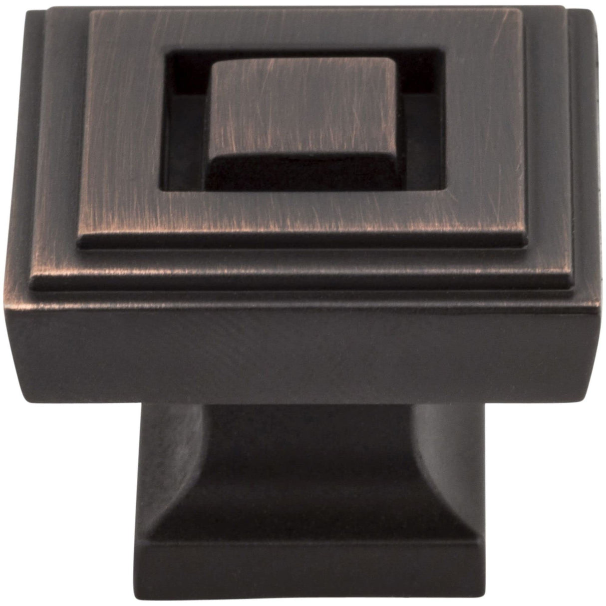 Jeffrey Alexander 585L-BNBDL 1-1/4" Overall Length Brushed Pewter Square Delmar Cabinet Knob