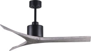 Matthews Fan MW-BK-BW-52 Mollywood 6-speed contemporary ceiling fan in Matte Black finish with 52” solid barn wood tone blades