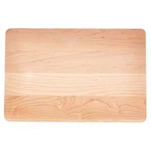 John Boos Chop-N-Slice Maple Wood Cutting Board for Kitchen Prep, 1" Thick, Small, Edge Grain, Rectangle Charcuterie Boos Block, 16" x 10", Reversible