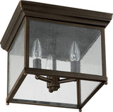 Capital Lighting 9546OB Outdoor 3 Light Outdoor Flush Mount Old Bronze