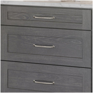 Jeffrey Alexander 650-128BNBDL 128 mm Center-to-Center Brushed Pewter Hudson Cabinet Pull