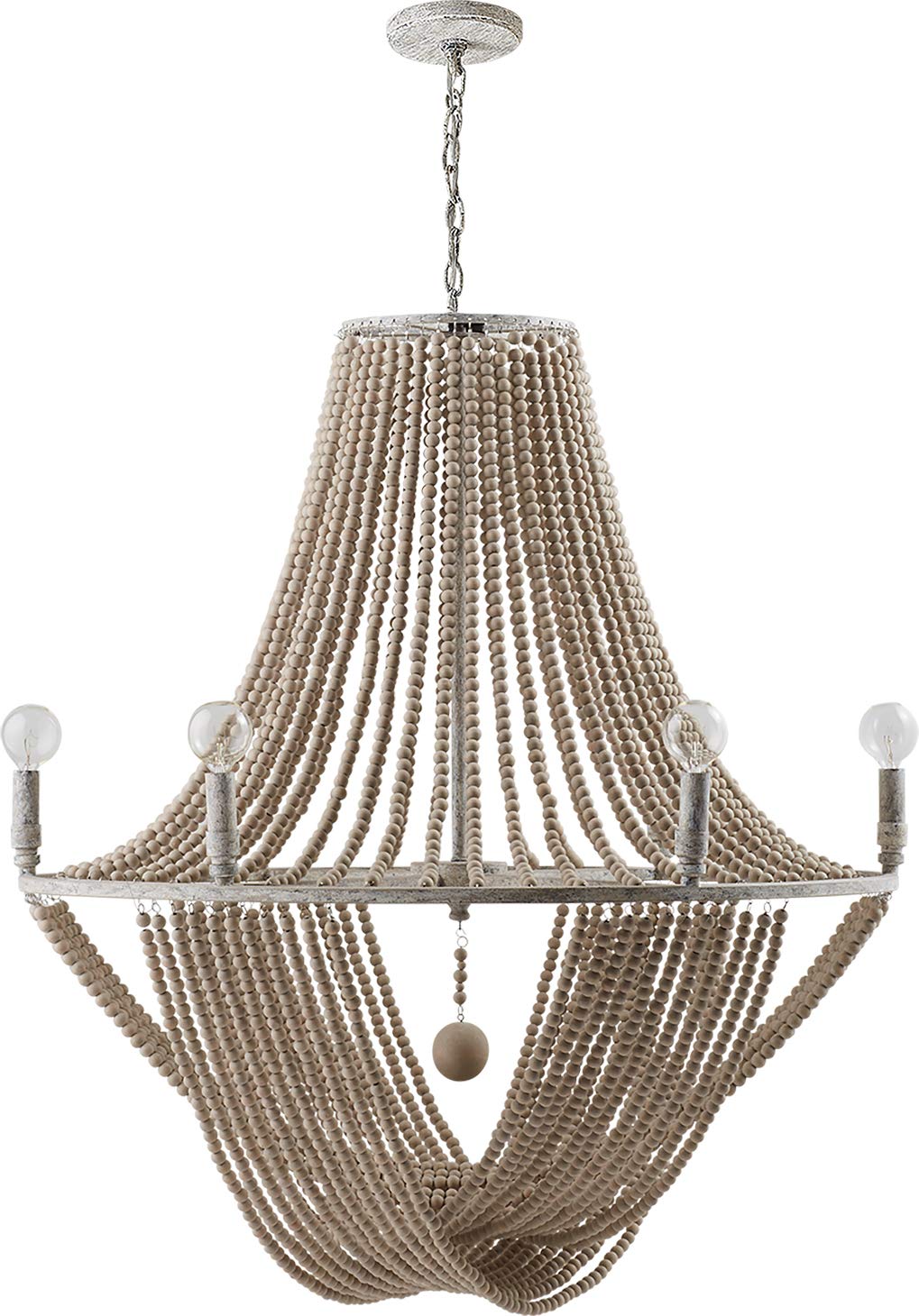 Capital Lighting 429561MS Kayla 6 Light Chandelier Mystic Sand