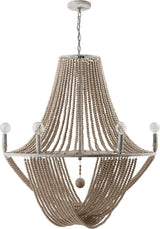 Capital Lighting 429561MS Kayla 6 Light Chandelier Mystic Sand