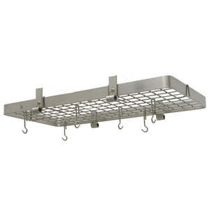 Enclume PR20A SS 36" Flush Mounted Ceiling Rack w/ 12 Hooks SS
