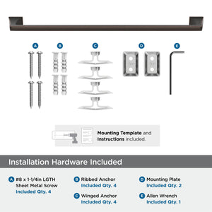 Amerock BH36024ORB Oil Rubbed Bronze Towel Bar 24 in (610 mm) Towel Rack Mulholland Bathroom Towel Holder Bathroom Hardware Bath Accessories