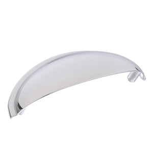 Amerock Cabinet Cup Pull Polished Chrome 3 inch (76 mm) Center-to-Center Ravino 1 Pack Drawer Pull Drawer Handle Cabinet Hardware