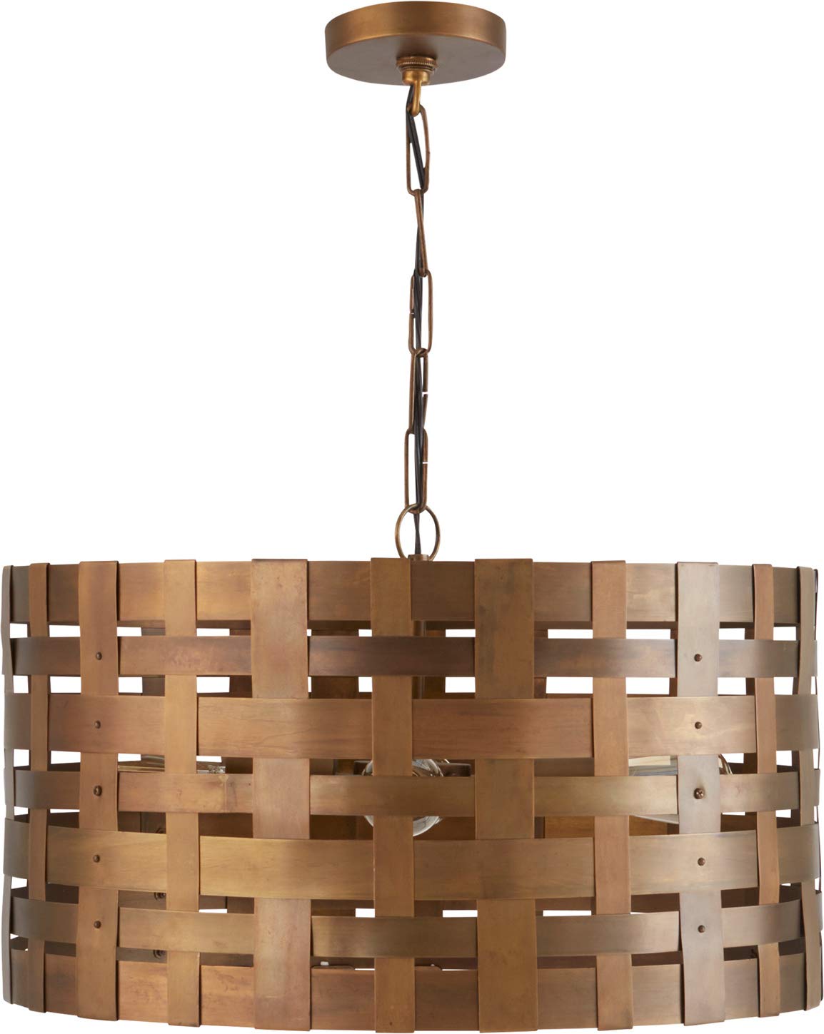 Capital Lighting 330441PA Alta 4 Light Pendant Patinaed Brass