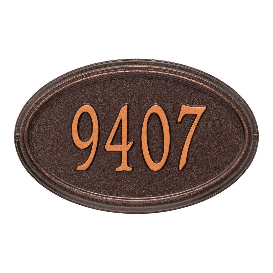 Whitehall 1298AC - Personalized Concord Oval Plaque - Standard -Wall - 1 Line