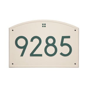 Whitehall 3907L4 - Cape Charles Modern Font Plaque, Estate Wall 1-line