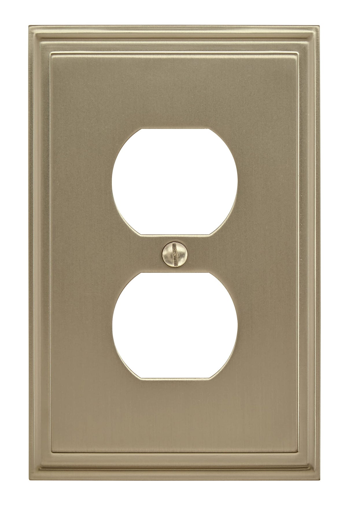 Amerock Wall Plate Golden Champagne Duplex Outlet Cover Mulholland 1 Pack Electrical Outlet Cover