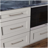 Jeffrey Alexander 972-12SN 12" Center-to-Center Satin Nickel Square Marlo Appliance Handle