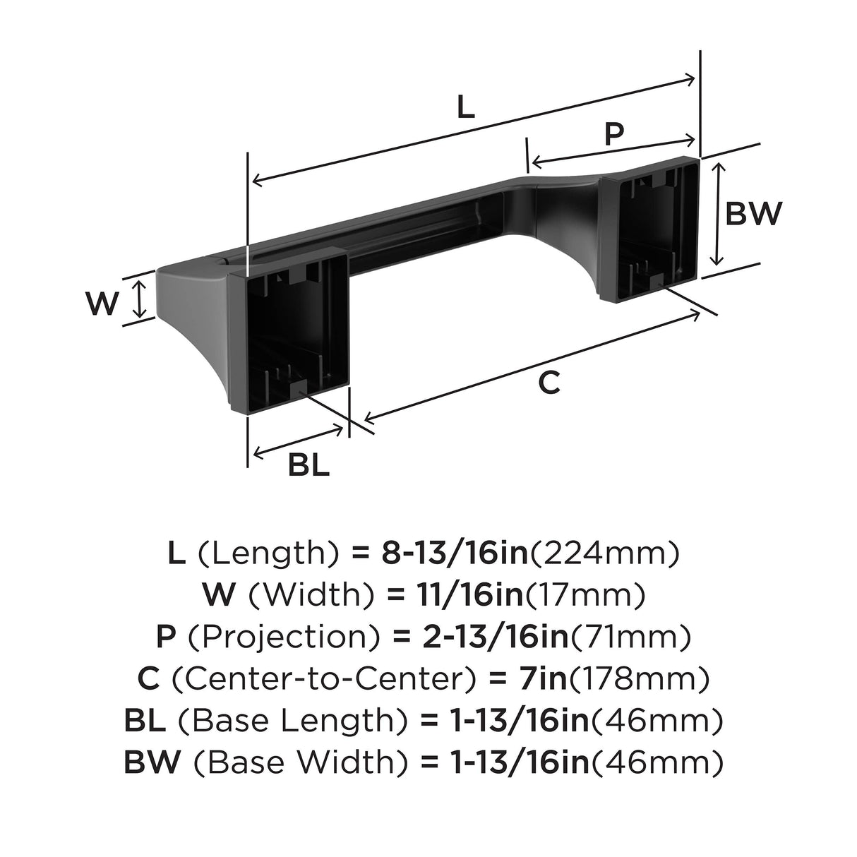 Amerock BH36021MB Matte Black Pivoting Double Post Toilet Paper Holder 8-13/16 in. (224 mm) Length Toilet Tissue Holder Mulholland Bath Tissue Holder Bathroom Hardware Bath Accessories