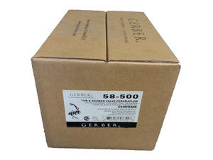 Gerber G0058500 Chrome Hardwater Three Handle Threaded Escutcheon Tub & SHOW...