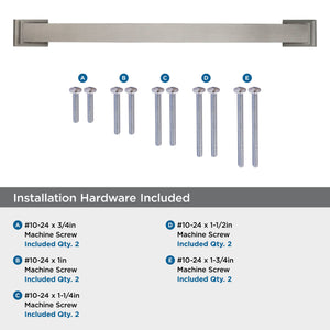 Amerock Appliance Pull Satin Nickel 12 inch (305 mm) Center to Center Candler 1 Pack Drawer Pull Drawer Handle Cabinet Hardware