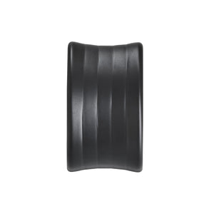 Amerock Cabinet Finger Pull Matte Black 1-1/4 inch (32 mm) Center to Center Concentric 1 Pack Drawer Pull Drawer Handle Cabinet Hardware
