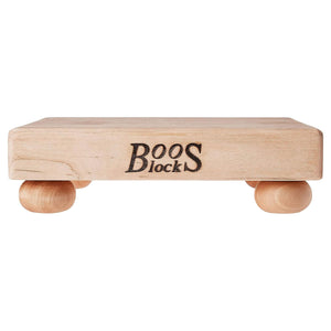 John Boos B9S Small Maple Cutting Board for Kitchen Prep 9 x Inches, 1.5 Inches Thick Edge Grain Square Charcuterie Block with Wooden Bun Feet 09X09X1.5 MPL-EDGE GR-MPL BUN FT