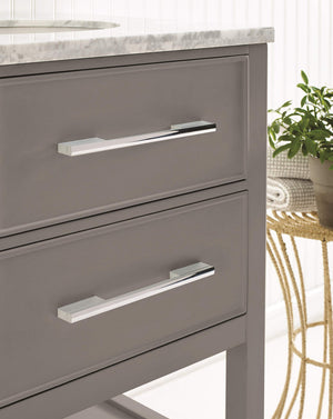 Amerock Cabinet Pull Polished Chrome 8 inch (203 mm) Center to Center Separa 1 Pack Drawer Pull Drawer Handle Cabinet Hardware