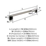 Amerock BH36033G10 Brushed Nickel Towel Bar 18 in (457 mm) Towel Rack Revitalize Bathroom Towel Holder Bathroom Hardware Bath Accessories