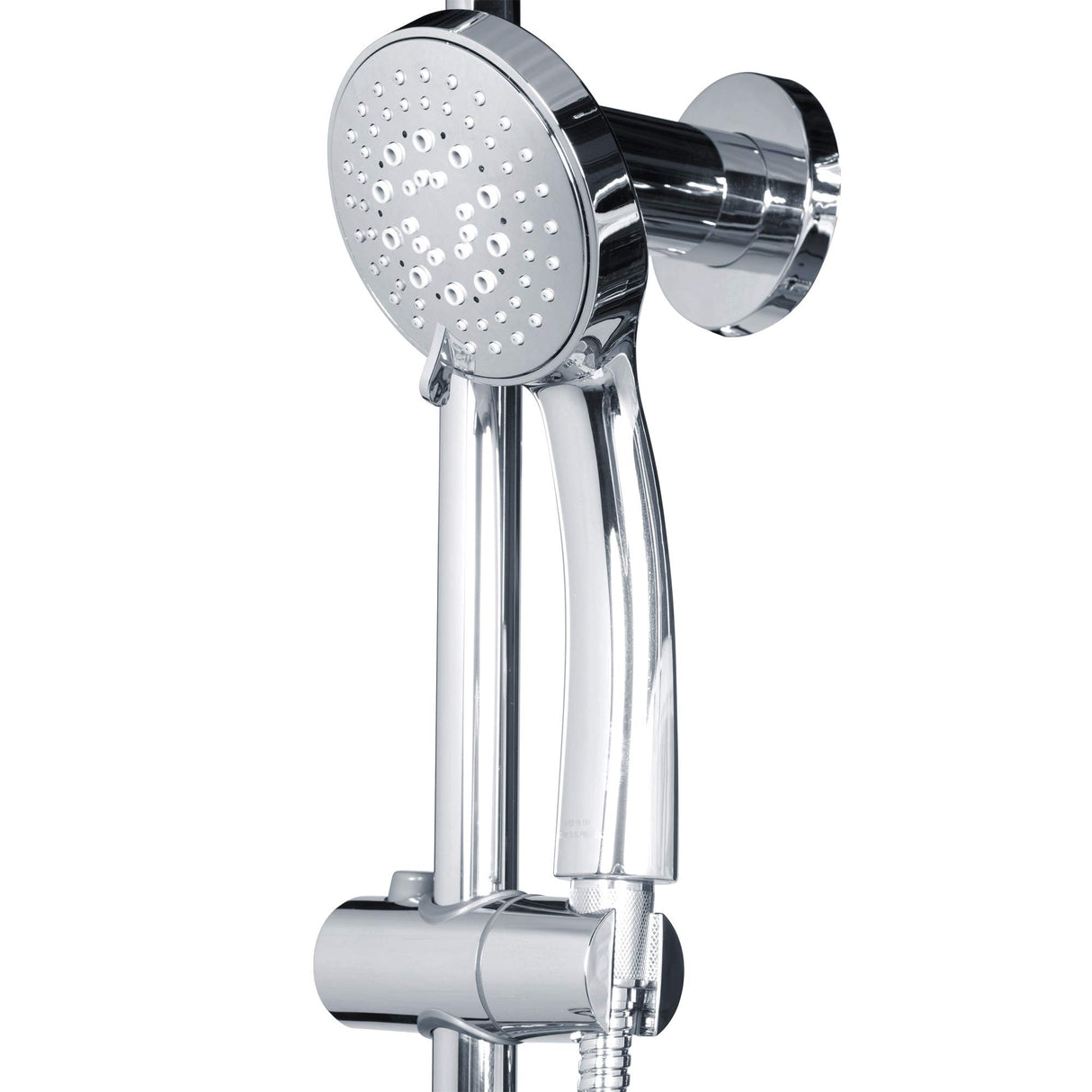 PULSE ShowerSpas 1089-CH Lanai Shower System, 8" Rain Showerhead, 5-Function Hand Shower, 3 Body Spray Jets, Adjustable Slide Bar, Polished Chrome
