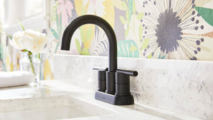 Gerber D307158BS Parma Two Handle Centerset Bathroom Faucet With Metal Pop-up DRA...