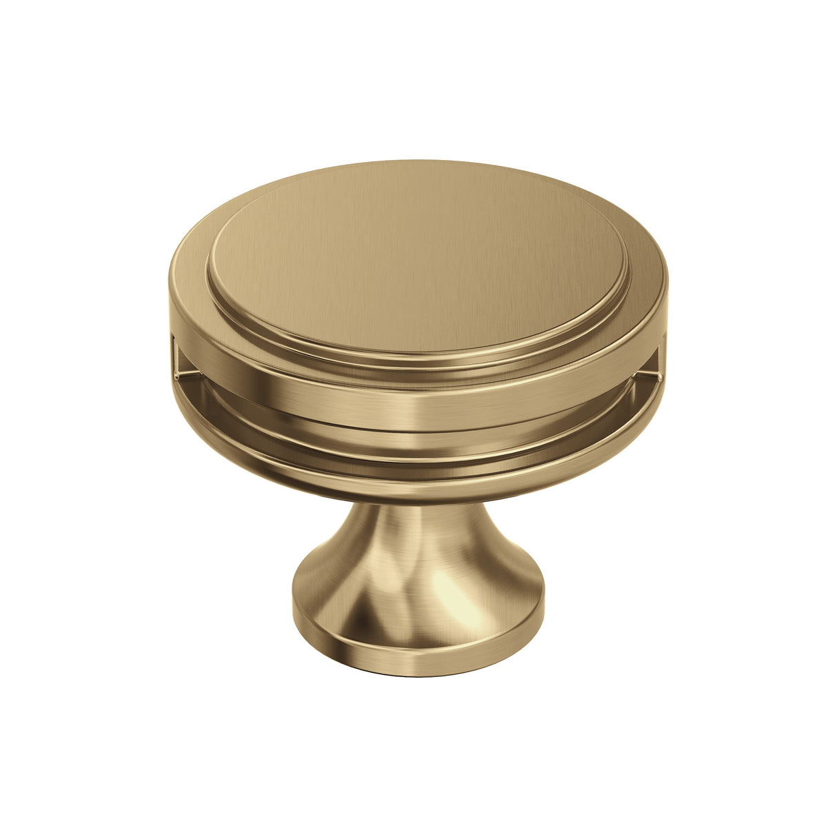 Amerock Cabinet Knob |Champagne Bronze 1-3/8 in (35 mm) Diameter Drawer Knob Oberon Kitchen and Bath Hardware Furniture Hardware