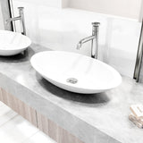 VIGO Cass 12 inch H Single Hole Single Handle Bathroom Faucet in Chrome - Vessel Sink Faucet VG03030CH