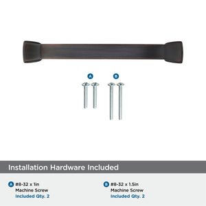Amerock Cabinet Pull Oil Rubbed Bronze 3-3/4 inch (96 mm) Center to Center Revitalize 1 Pack Drawer Pull Drawer Handle Cabinet Hardware