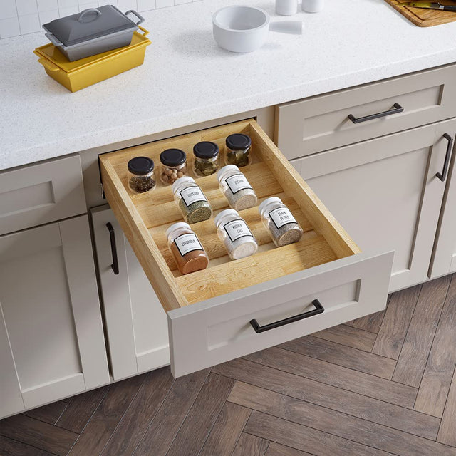 Hardware Resources SPO15-B18 15" Drop-In Spice Tray Drawer Insert