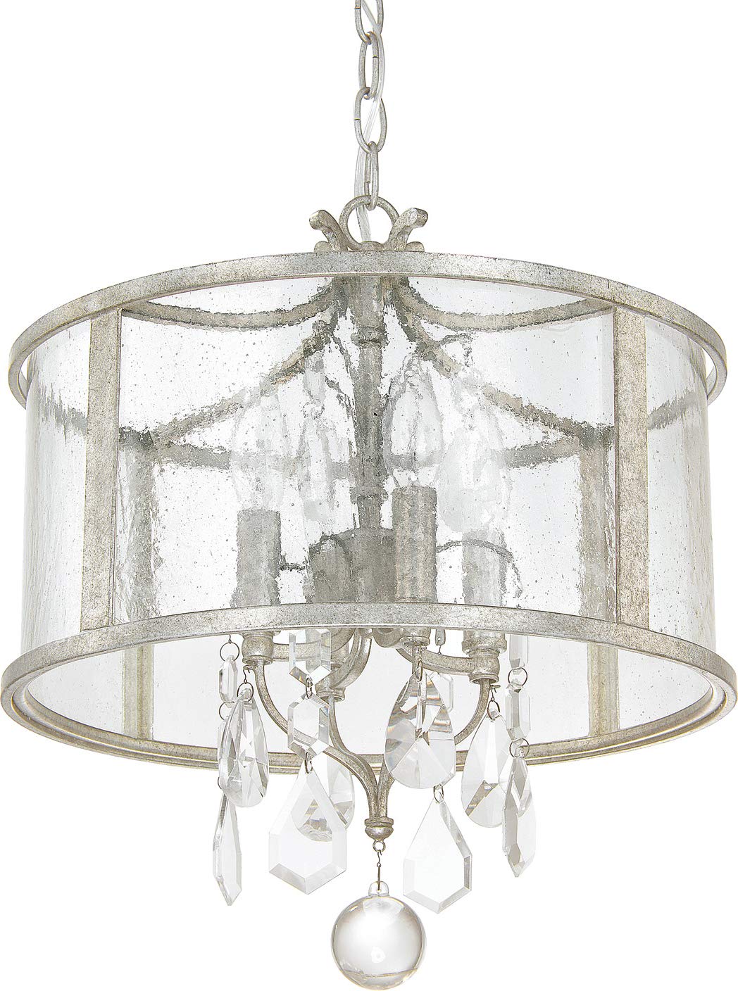 Capital Lighting 9484AS-CR Blakely 4 Light Pendant Antique Silver
