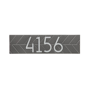 Whitehall 3902PS - Modern Herringbone Horizontal Plaque, Standard Wall 1-line