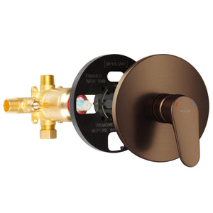 PULSE ShowerSpas 3001-RIV-PB-ORB Tru-Temp Mixing Valve, Pressure Balance Rough-In Valve Trim Kit, Round, 1/2