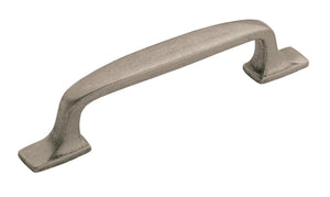 Amerock Cabinet Pull Aged Pewter 3-3/4 inch (96 mm) Center to Center Highland Ridge 1 Pack Drawer Pull Drawer Handle Cabinet Hardware