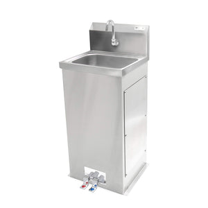 John Boos PBHS-F-1410 Hands-Free Pedestal Hand Washing Sink, 14