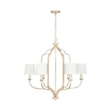 Capital Lighting 438761WG-698 Ophelia 6 Light Chandelier Winter Gold