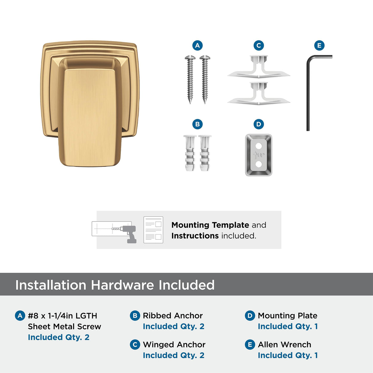 Amerock BH36030CZ Champagne Bronze Single Robe Hook 2-1/8 in. (54 mm) Length Towel Holder Revitalize Towel Hook for Bathroom Bathroom Hardware Bath Accessories