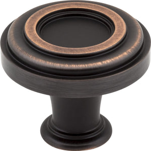 Jeffrey Alexander 317BNBDL 1-3/8" Diameter Brushed Pewter Ring Lafayette Cabinet Knob