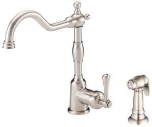 Gerber D401157SS Stainless Steel Opulence Single Handle Kitchen Faucet