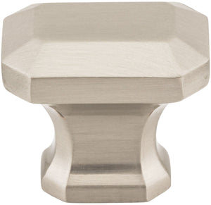 Jeffrey Alexander 165BNBDL 1-1/4" Overall Length Brushed Pewter Emerald Ella Cabinet Knob