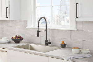 Gerber D451288BS The Foodie Pre-rinse Single Handle Spring-spout Kitchen Faucet -...